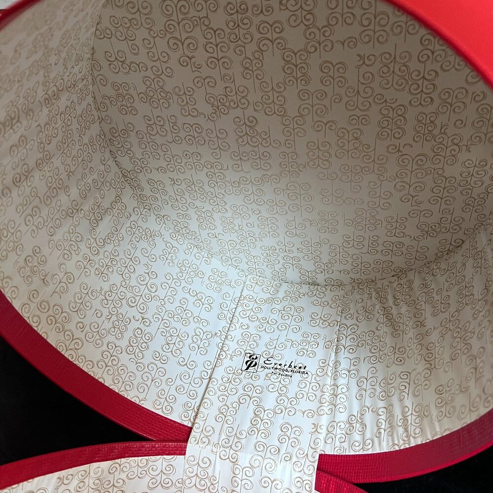 1950s Vintage Hat Box Wig Storage - Red - Picture 12 of 15